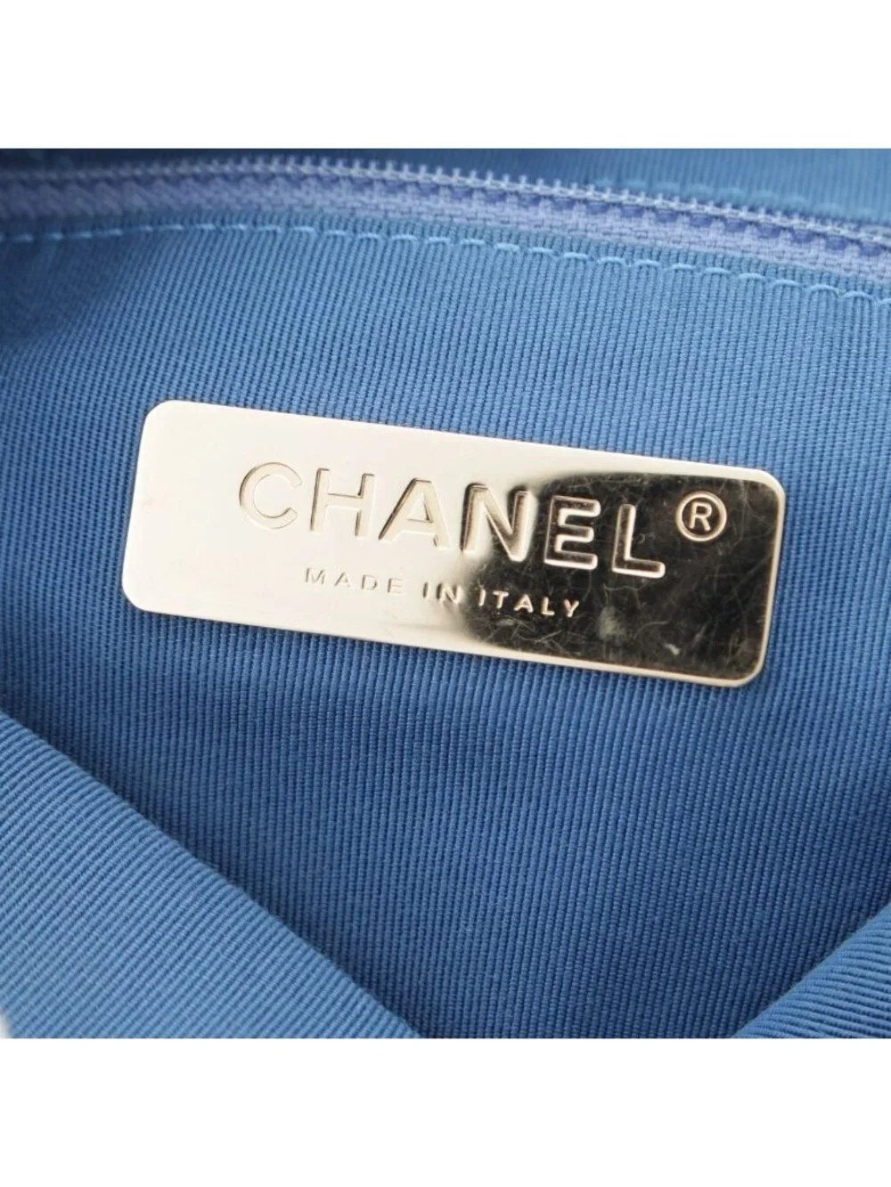 Chanel Quilted Turnlock Chain Backpack Blue